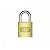 Cadeado zamac latonado Stam 20mm - Imagem 1