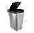 Lixeira c/ click inox Arqplast 9L Ref. 25462 - Imagem 1