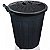 Lixeira c/ tampa e rodas Arqplast 100L Ref. CF100R.PT - Imagem 1
