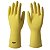 Luva de latex amarela soft light Sanro Tam. P - Imagem 2