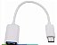 Cabo adaptador otg usb-c tipo-c macho x usb 3.0 fêmea branco - Imagem 3