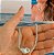 Colar Chocker Cristais Com Concha Azul - Imagem 3