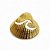 Pingente Concha e Ondas estilizado Banho de ouro amarelo - Imagem 1