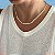 Colar chocker estilo laminada, banhada com ouro amarelo. - Imagem 1