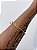 Bracelete banho de ouro amarelo duas zirconias - Imagem 3