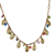 Colar Chocker Búzios Com Pedras Coloridas banho de ouro amarelo - Imagem 2