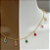 Chocker gotas coloridas banho de ouro amarelo - Imagem 3