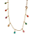 Chocker gotas coloridas banho de ouro amarelo - Imagem 4