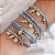 Colar Chocker Pulseira Duas Voltas Cristais Azul Claro com Pingentes de Fundo do Mar - Imagem 1