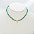 Choker Cristais Verde com Gota Zircônia - Imagem 1