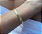 Pulseira laminada feminina banho de ouro amarelo - Imagem 2