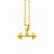 Pingente halter banhado a ouro - Imagem 1