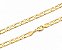 Corrente masculina com banho de ouro amarelo. Comprimento 60 cm. Peso 9 gramas - Imagem 1