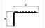 Cantoneira antiderrapante Alumínio para Degrau De Escada  com (6 metros ) - Imagem 2