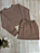 Conjunto Feminino Inverno Saia Cargo Cintura Alta e Blusa Cropped - Imagem 2