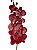 ORQUIDEA SILICONE TOQUE REAL MARSALA X9 110CM FLOR ARTIFICIAL 12941M - Imagem 1
