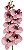 ORQUIDEA SILICONE TOQUE REAL ROSA MARSALA  X9 110CM FLOR ARTIFICIAL 12941RM - Imagem 1