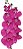 ORQUIDEA SILICONE TOQUE REAL ROSA PINK  X9 110CM FLOR ARTIFICIAL 12941RP - Imagem 1