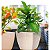 VASO PLASTICO CACHEPO 02 1,7L MARMORIZADO QUADRADO AREIA TRAVERTINO 128117 - Imagem 2