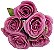 BUQUE DE ROSAS ARTIFICIAL C/ 7 BOT 46CM 13874 - Imagem 1