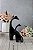 ENFEITE DE CERAMICA DUPLA DE GIRAFAS PRETO BRILHO 128260 - Imagem 1