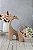 ENFEITE DE CERAMICA DUPLA DE GIRAFAS MADAGASCAR BRILHO 128259 - Imagem 1