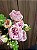 PEONIA FLOR ARTIFICIAL BUQUE X8 34CM LILÁS 128517 - Imagem 1