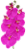 ORQUIDEA SILICONE TOQUE REAL 75CM FÚCSIA 128671 - Imagem 2