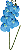 ORQUIDEA SILICONE TOQUE REAL 75CM X7 AZUL 128673 - Imagem 2