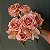 BUQUÊ ROSA E LIRIO C/9  29CM - CHÁ - 128677 - Imagem 1