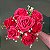BUQUE DE ROSAS C/ 7 29CM VERMELHO 128686 - Imagem 1