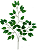 GALHO FICUS ARTIFICIAL SILICONE TOQUE REAL 61CM 128201 - Imagem 1