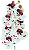 ORQUIDEA ARTIFICIAL SILICONE TOQUE REAL PRINT MARSALA X7 75CM 128827 - Imagem 1