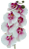 ORQUIDEA ARTIFICIAL SILICONE TOQUE REAL ROSA BRANCO X7 75CM 128829 - Imagem 1