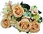 BUQUE ROSAS ARTIFICIAIS MISTO 45CM C/7 BOTOES 128809 - Imagem 5