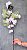 HASTE BUGANVILE ARTIFICIAL BRANCA 75CM 128884 - Imagem 1