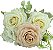 ROSAS ARTIFICIAIS LUXO BUQUE C/ 7 BOTOES 33CM 129042 - Imagem 8