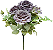 ROSAS ARTIFICIAIS LUXO BUQUE C/ 7 BOTOES 33CM 129042 - Imagem 2