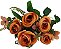 ROSAS ARTIFICIAIS BUQUE C/ 5 GALHOS 32CM 129028 - Imagem 9