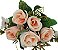 ROSAS ARTIFICIAIS BUQUE C/ 5 GALHOS 32CM 129028 - Imagem 6