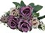 BUQUE DE ROSAS ARTIFICIAIS PREMIUM X5 28CM 129036 - Imagem 3
