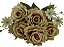BUQUE DE ROSAS ARTIFICIAIS PREMIUM X5 28CM 129036 - Imagem 6