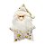 PAPAI NOEL ESTRELA STAR GOLD 17CM 129133 - Imagem 1
