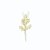 GALHO FOLHAS GLITER 30CM DOURADO FOLHA 129131 - Imagem 1