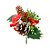 PICKS DECOR PINHAS/BERRIES 22CM COGUMELO 129111 - Imagem 1