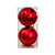 KIT BOLA DE NATAL 12CM C/2 UN VERMELHO 129362 - Imagem 1