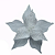FLOR DE NATAL BRANCA 24CM CABO 15CM 129224 - Imagem 1