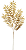 ENFEITE DE NATAL GALHO FOSCO DOURADO 100CM 13847 - Imagem 1