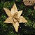 FLOR DE NATAL POINSETIA DOURADA CETIM 25CM 9978D - Imagem 2