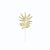GALHO FOLHAS 30CM GLITER DOURADO PLANTA 129184 - Imagem 1